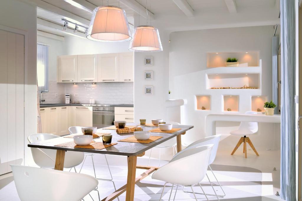 Kuchnia lub aneks kuchenny w obiekcie Villa Kimothoe by Thalassa Residence Mykonos