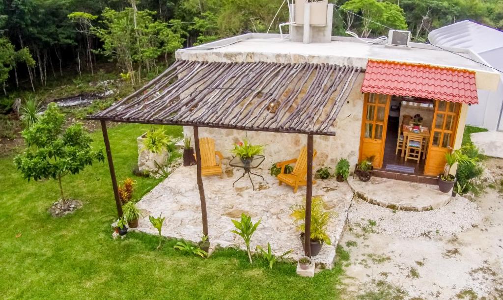 Zahrada ubytování Aldea Isla Sagrada