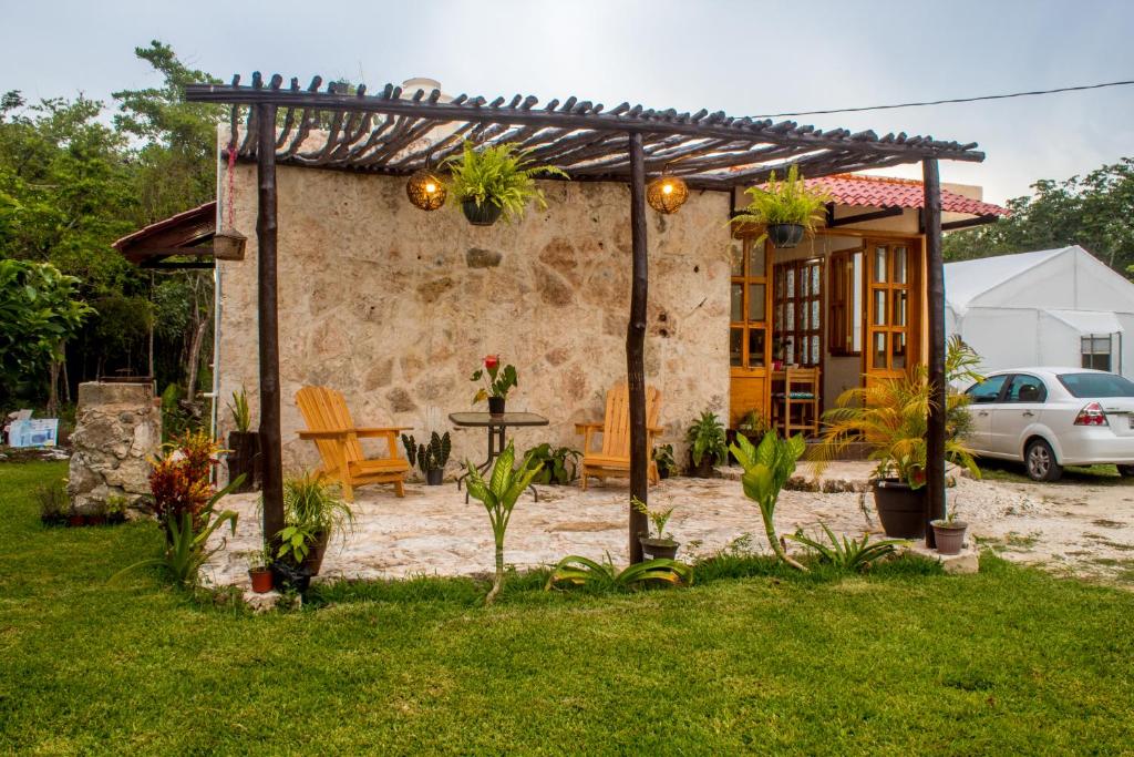 Zahrada ubytování Aldea Isla Sagrada