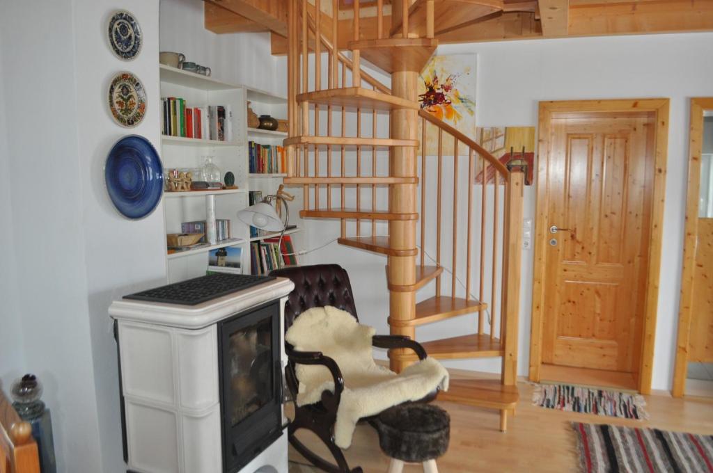 Kuchyň nebo kuchyňský kout v ubytování Ferienhaus Robier