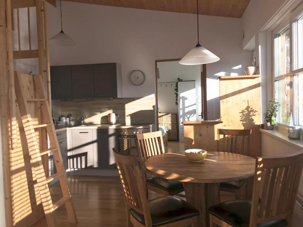 Kuchyň nebo kuchyňský kout v ubytování Ferienwohnung Mountaintop