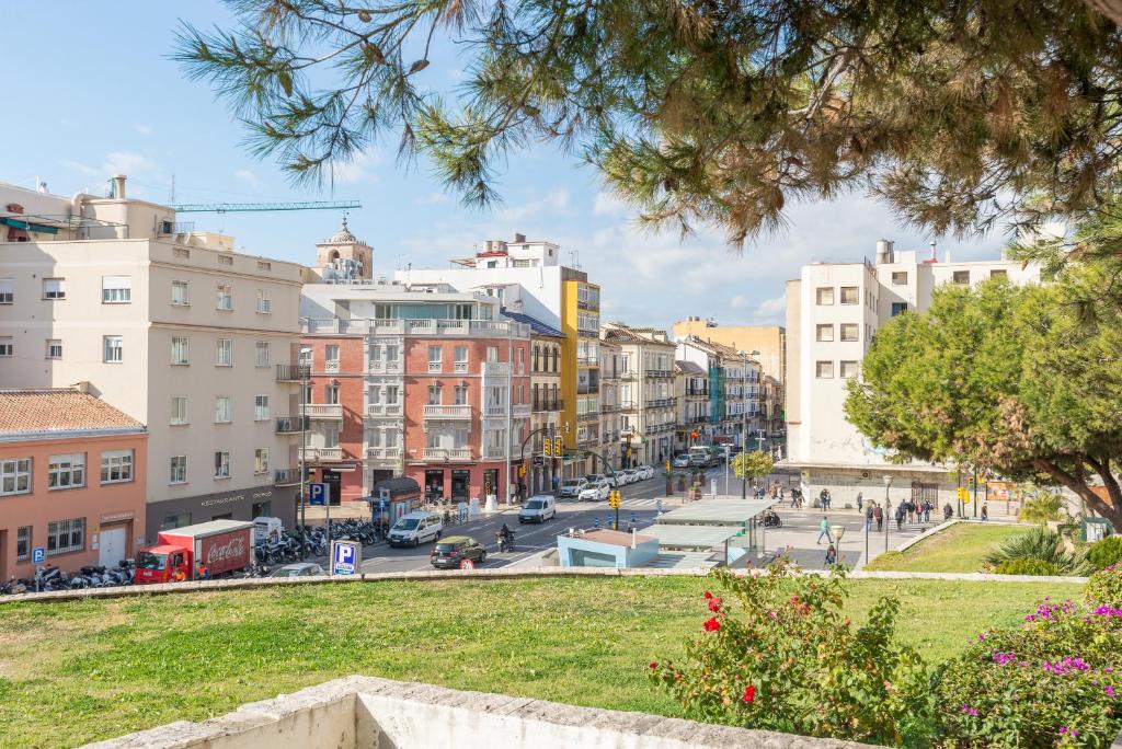 Výhľad na mesto Malaga alebo výhľad na mesto priamo z apartmánu