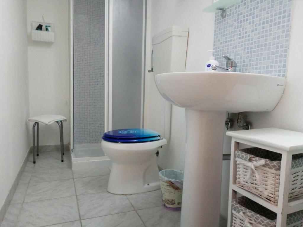 Koupelna v ubytování Damarilù