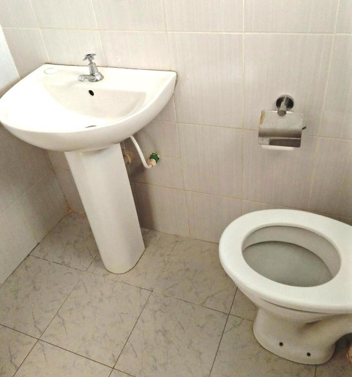 Koupelna v ubytování Bomen Hotel