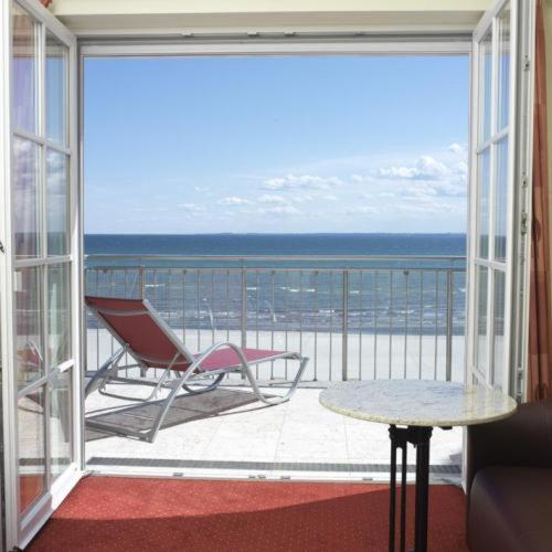 Balkón nebo terasa v ubytování Strandhotel Grömitz