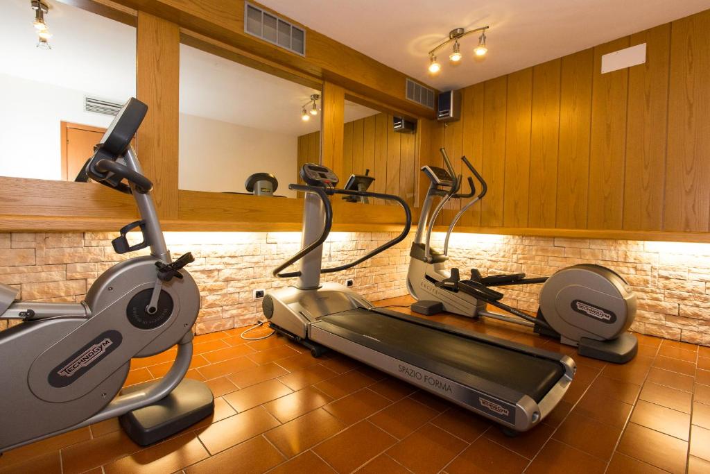 Fitness centrum a/nebo fitness zařízení v ubytování Hotel Cristina