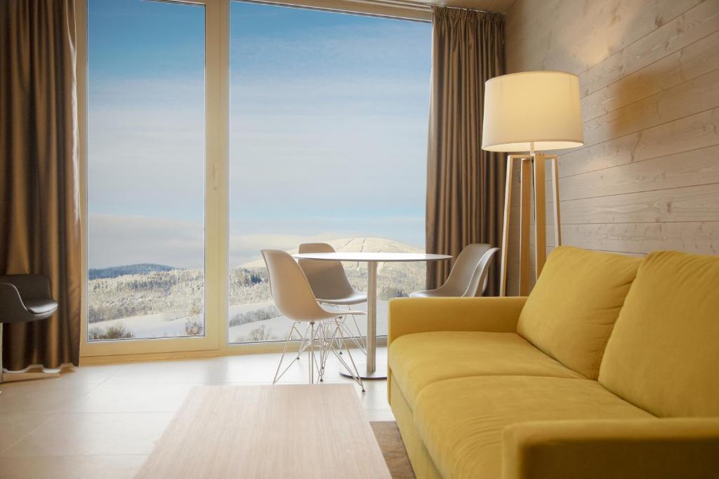 Posezení v ubytování Apartmány HRÁDEČEK