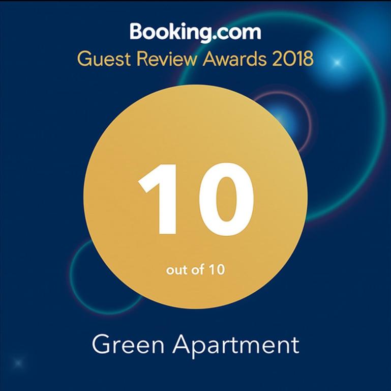 Certifikát, hodnocení, plakát nebo jiný dokument vystavený v ubytování Green Apartment