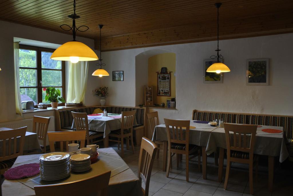 Restoran või mõni muu söögikoht majutusasutuses Haus Seebach