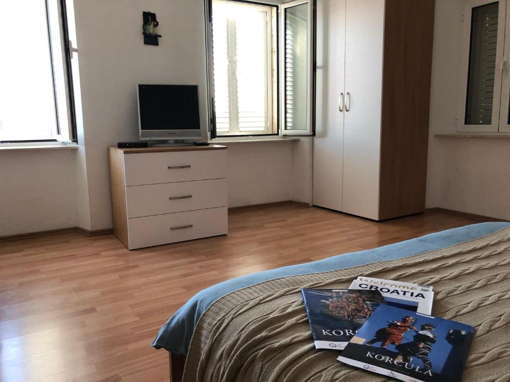 Телевизор и/или развлекательный центр в Guest House Dijana