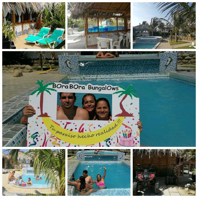 Bazén v ubytování Bora Bora Bungalows nebo v jeho okolí