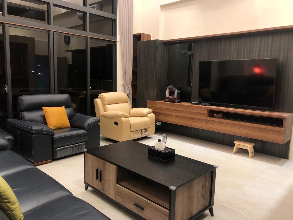Posezení v ubytování Mei Jia Guesthouse