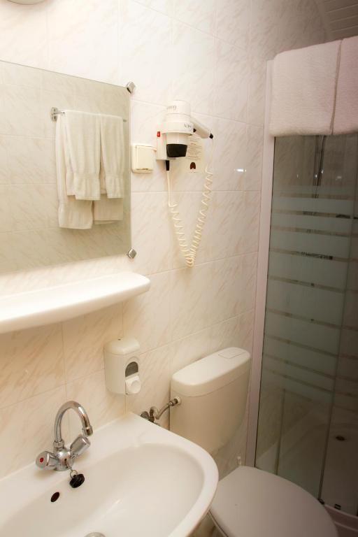 Koupelna v ubytování Hotel Molnár