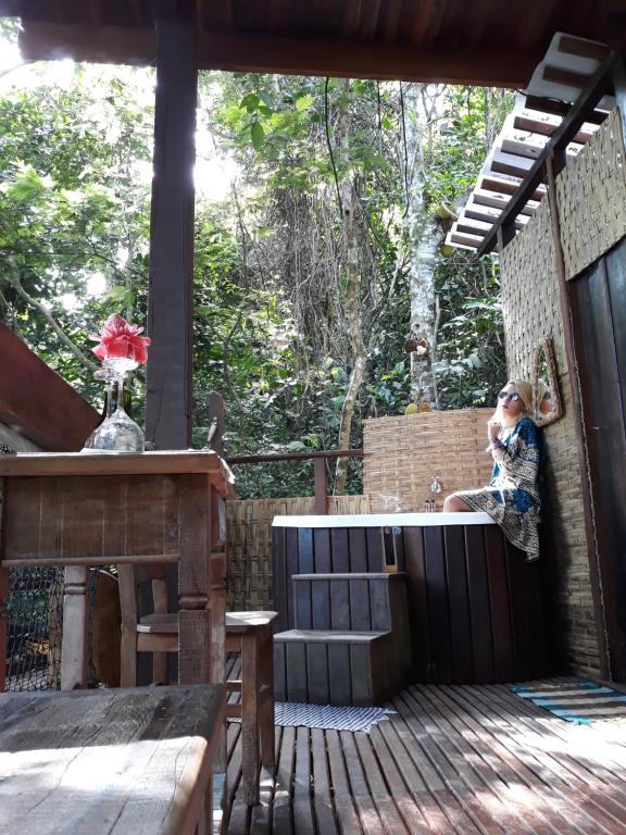Balkón nebo terasa v ubytování Paraty Paradiso