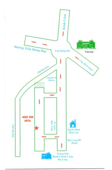 Půdorys ubytování Ngọc Anh Hotel