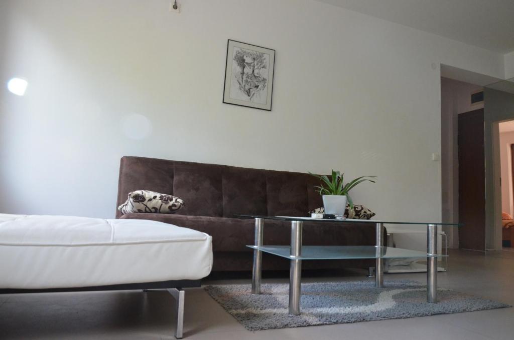 A seating area at Bulhotel Pritzker Apartment