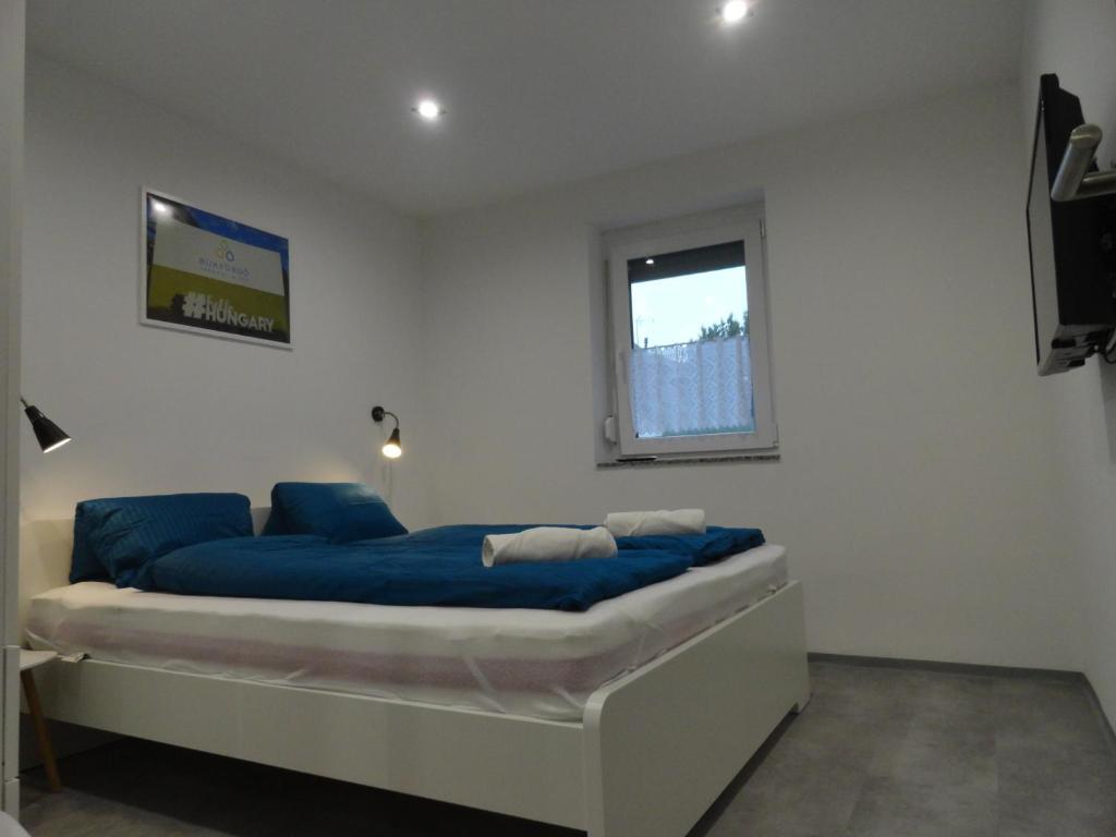 Telewizja i/lub zestaw kina domowego w obiekcie Trenta Apartman Bükfürdő