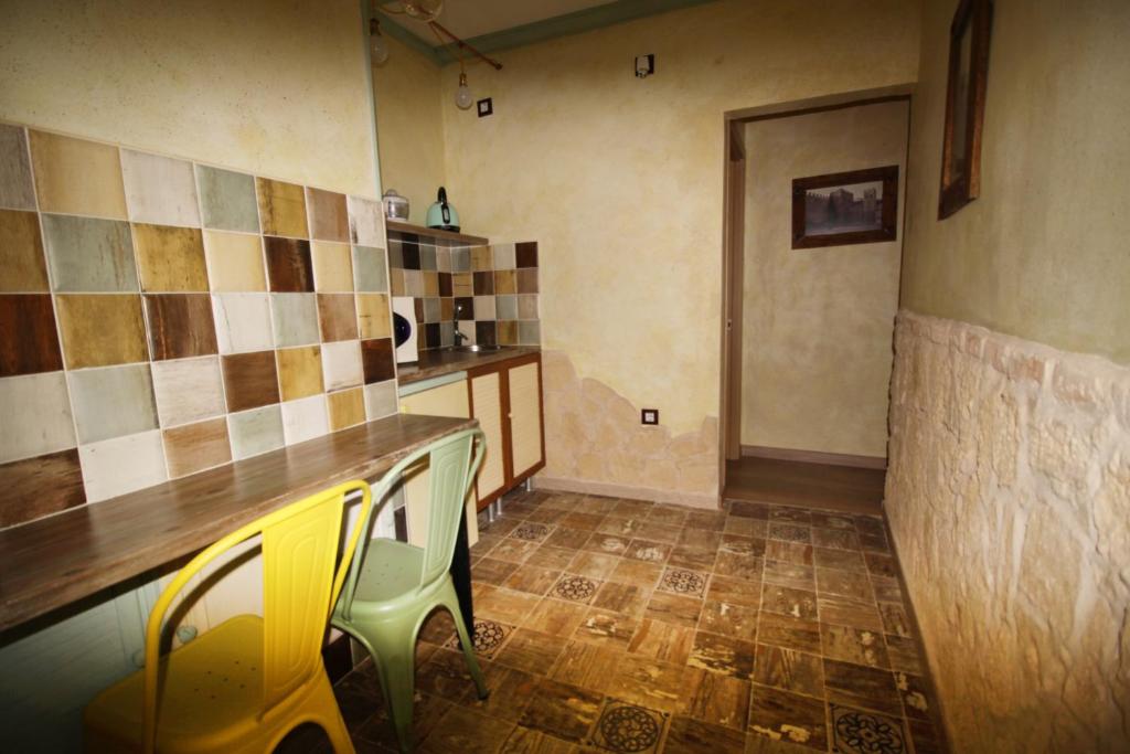 Kuchyň nebo kuchyňský kout v ubytování Posada de Peregrinos