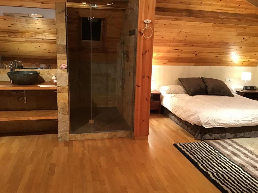 Postel nebo postele na pokoji v ubytování Prat des Artigues