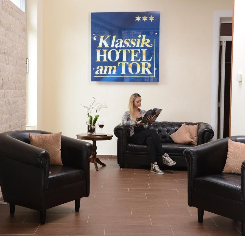 Posezení v ubytování Klassik Hotel am Tor