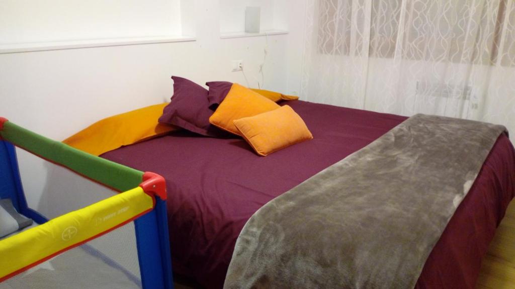 Postel nebo postele na pokoji v ubytování CAL PAU Guardiola de Berguedà