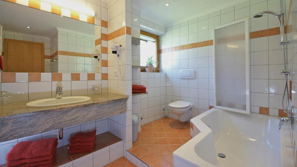 Kúpeľňa v ubytovaní Komfort-Apartments Zufriedenheit
