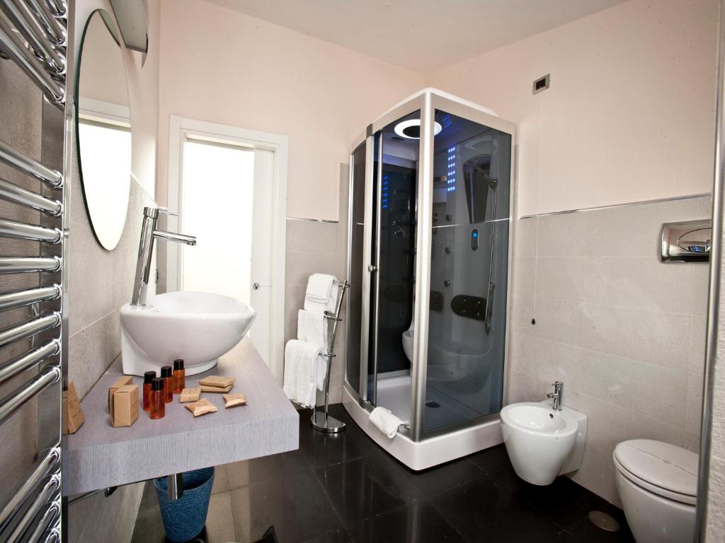 Kúpeľňa v ubytovaní Hotel Bruman