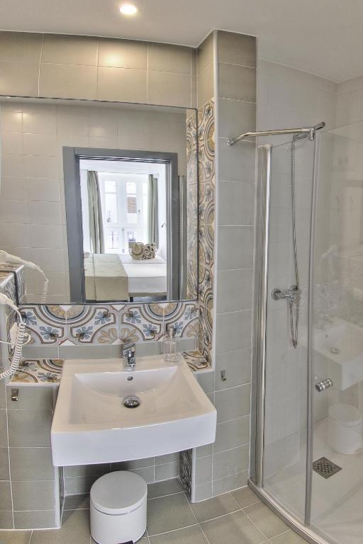 Koupelna v ubytování Hostal Gravina