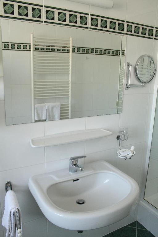 Koupelna v ubytování Seehotel Ressmann