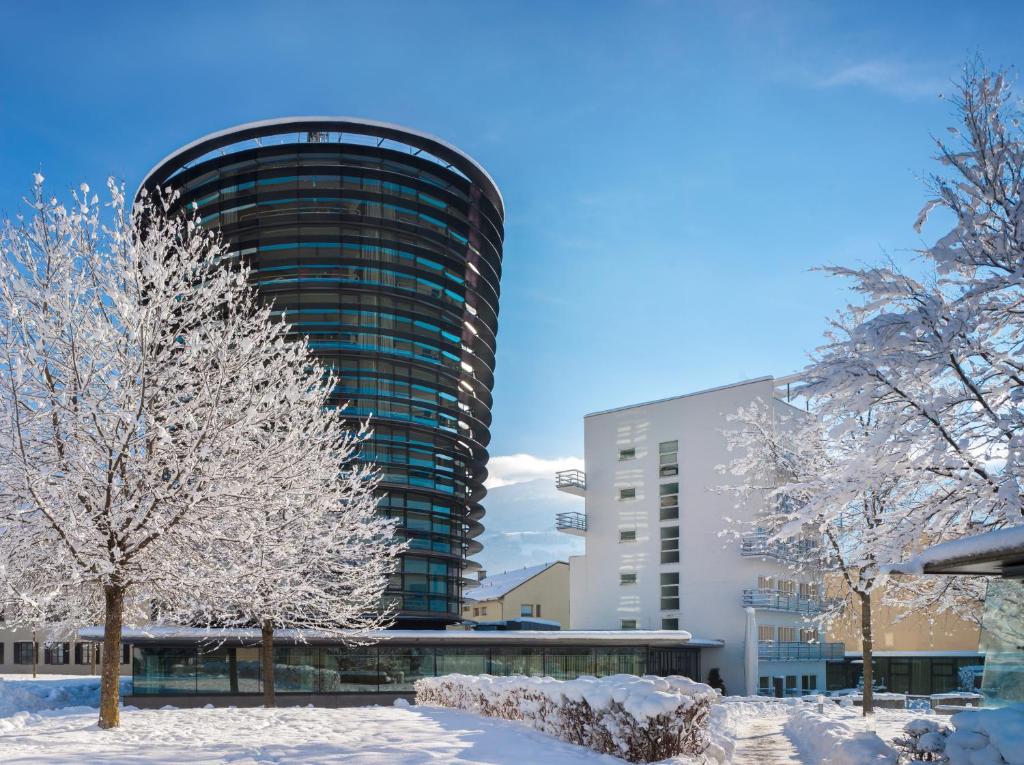 Parkhotel Hall in Tirol v zimě