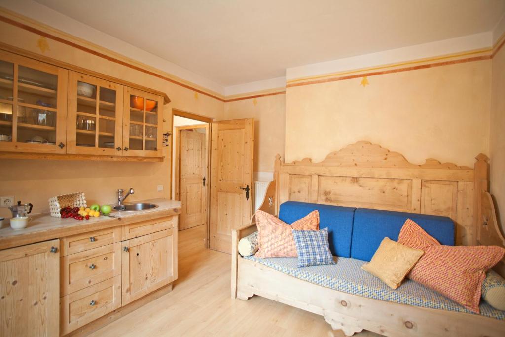 Kuchyň nebo kuchyňský kout v ubytování Piccolohotel Tempele Garni