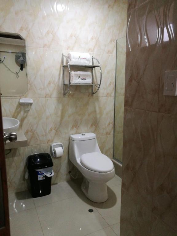 Koupelna v ubytování Hotel Spa Machupicchu