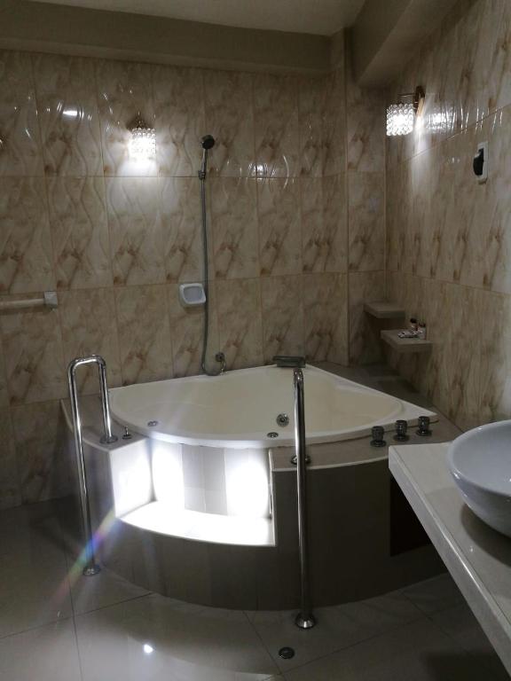 Koupelna v ubytování Hotel Spa Machupicchu