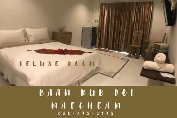 Postel nebo postele na pokoji v ubytování Baan Kub Doi Mae Chaem