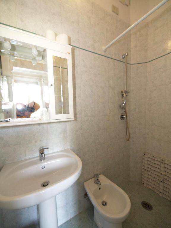 Koupelna v ubytování Hotel Cilene
