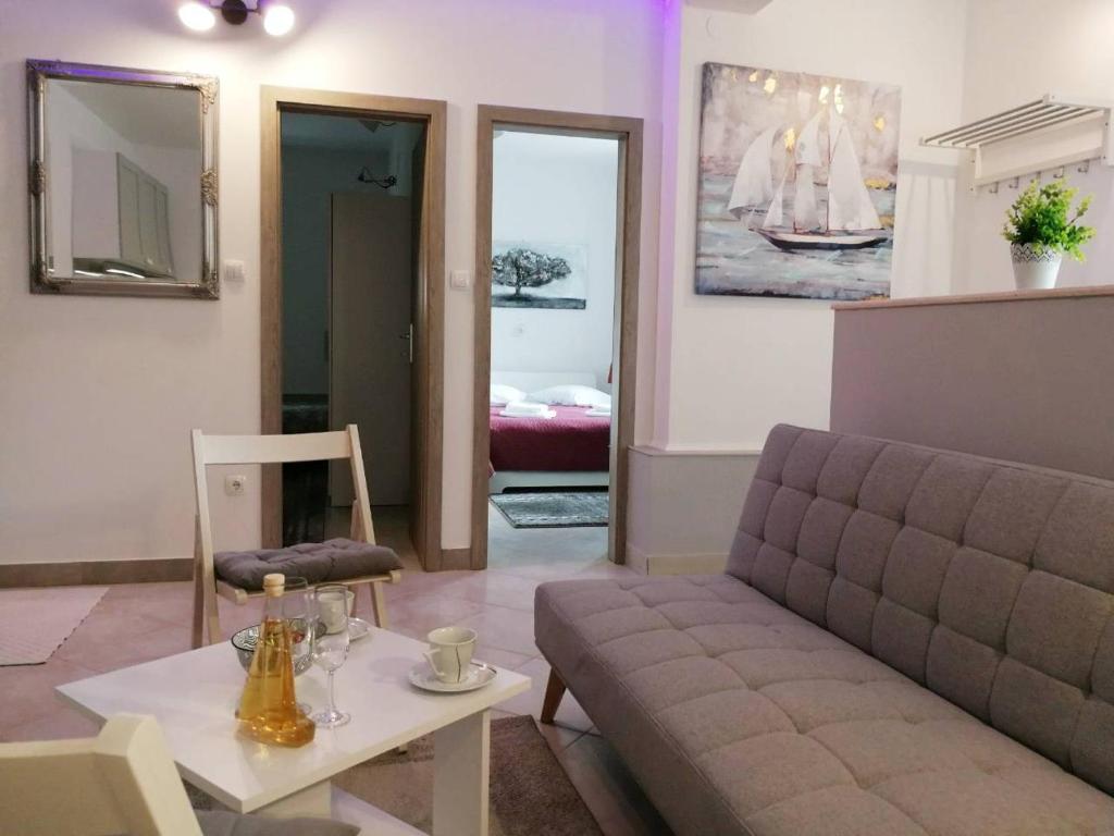 Posezení v ubytování Apartman Unka