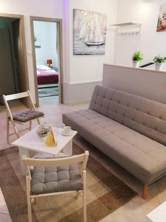 Posezení v ubytování Apartman Unka