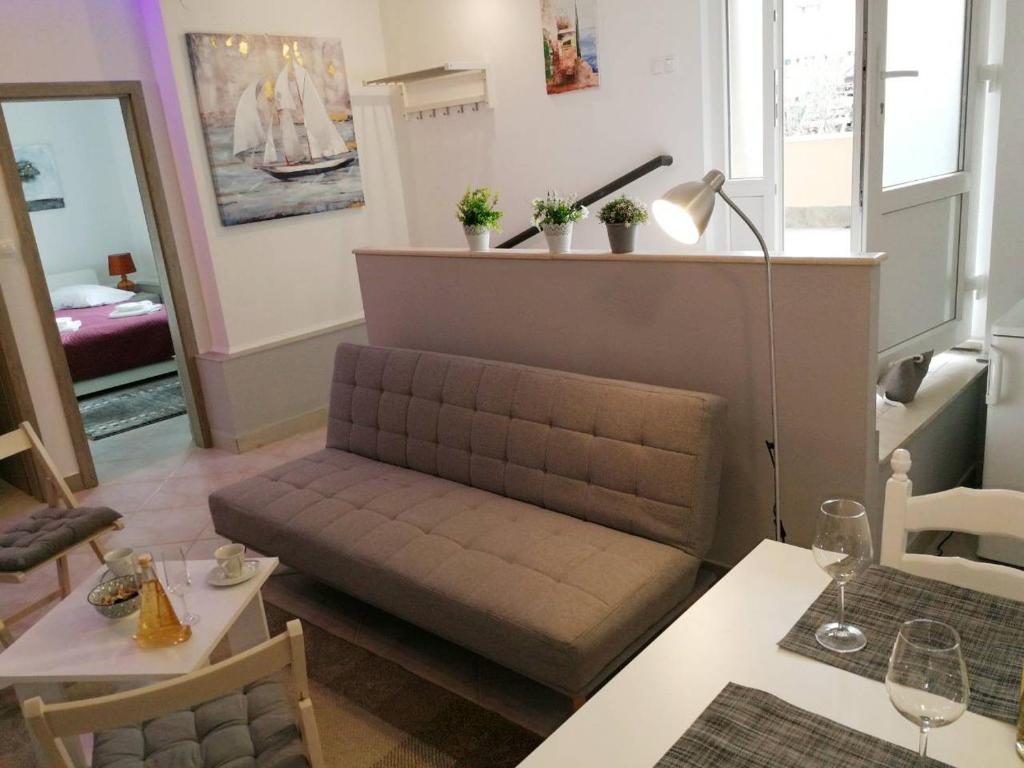 Posezení v ubytování Apartman Unka
