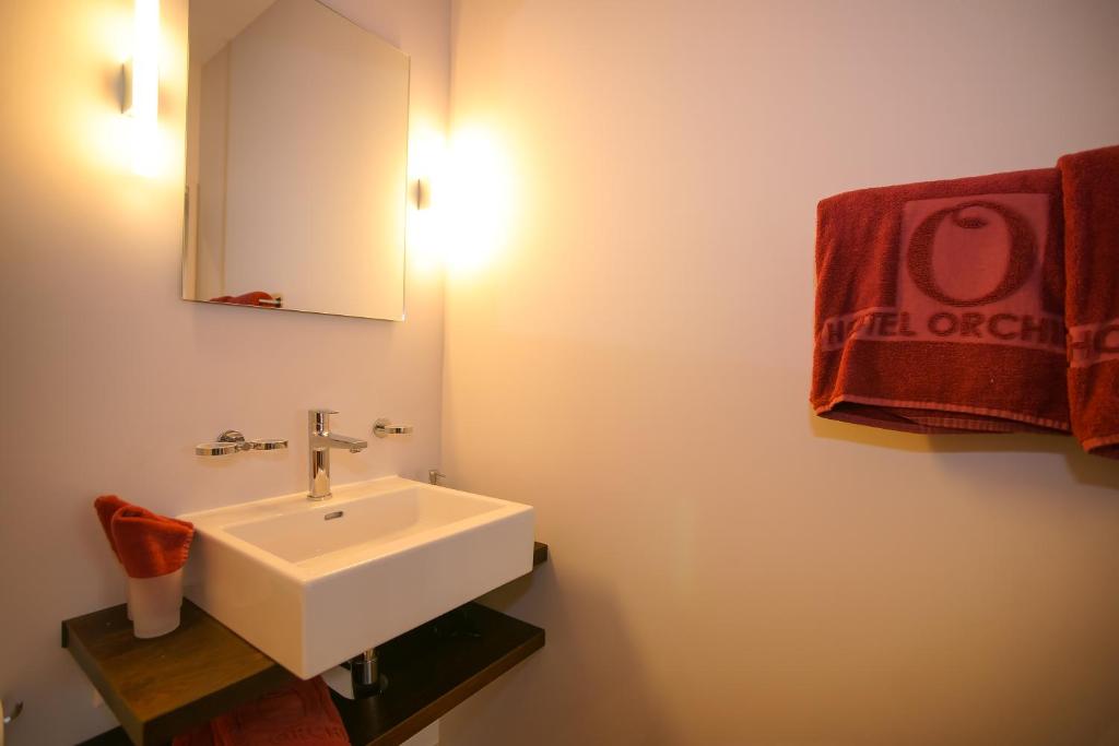 Koupelna v ubytování Boutique Hotel - Restaurant Orchidee