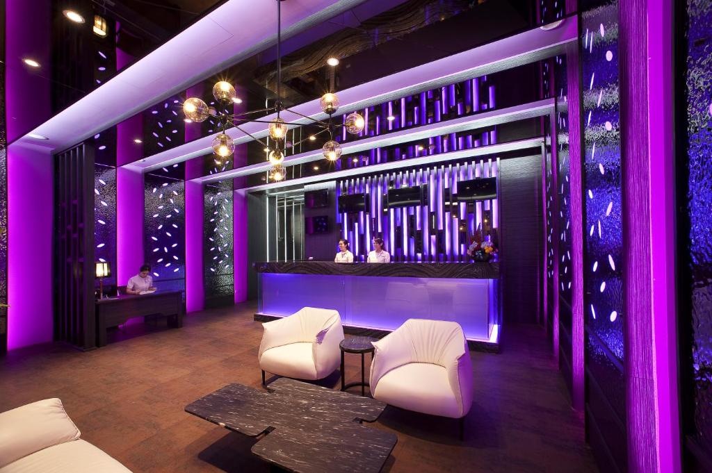 Posezení v ubytování One Fukun Hotel