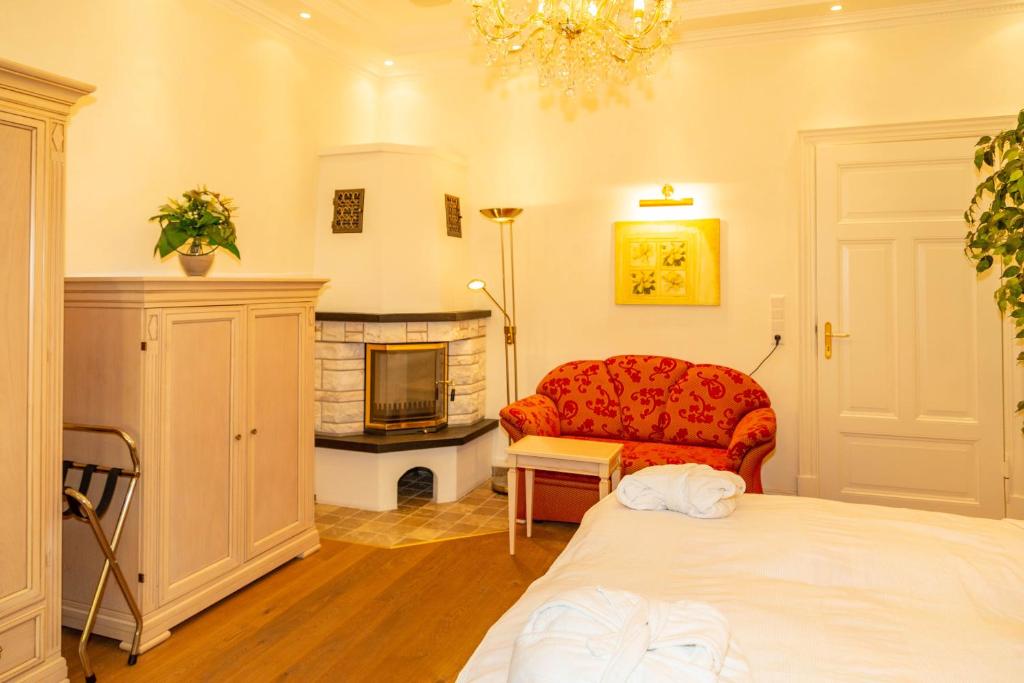 Postel nebo postele na pokoji v ubytování Apartments Wald-Residenz Bansin