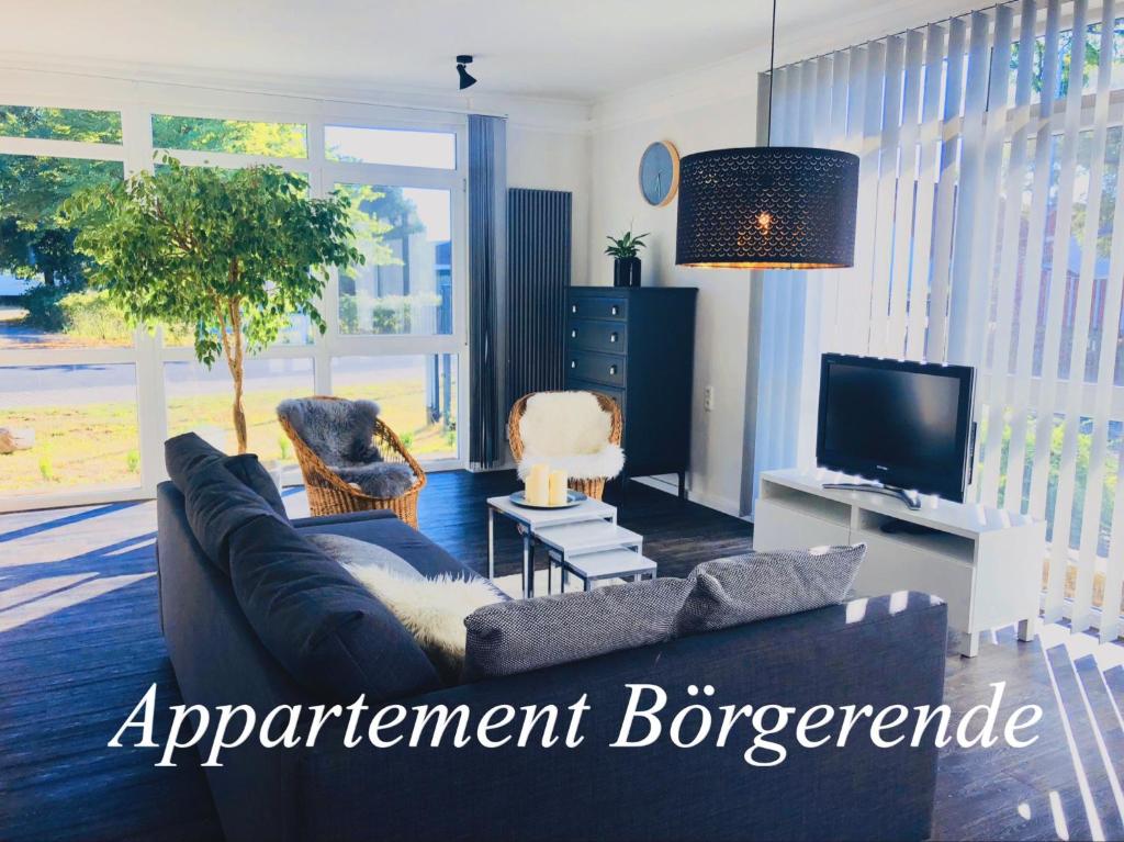 Appartement-Boergerendeにあるシーティングエリア