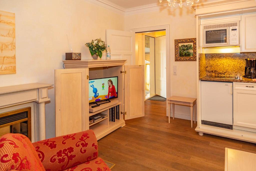 Kuchyň nebo kuchyňský kout v ubytování Apartments Wald-Residenz Bansin