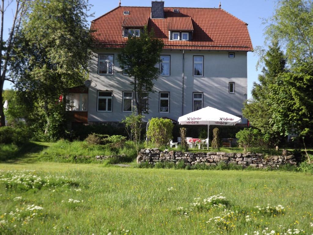 Zahrada ubytování Pension Bodetal