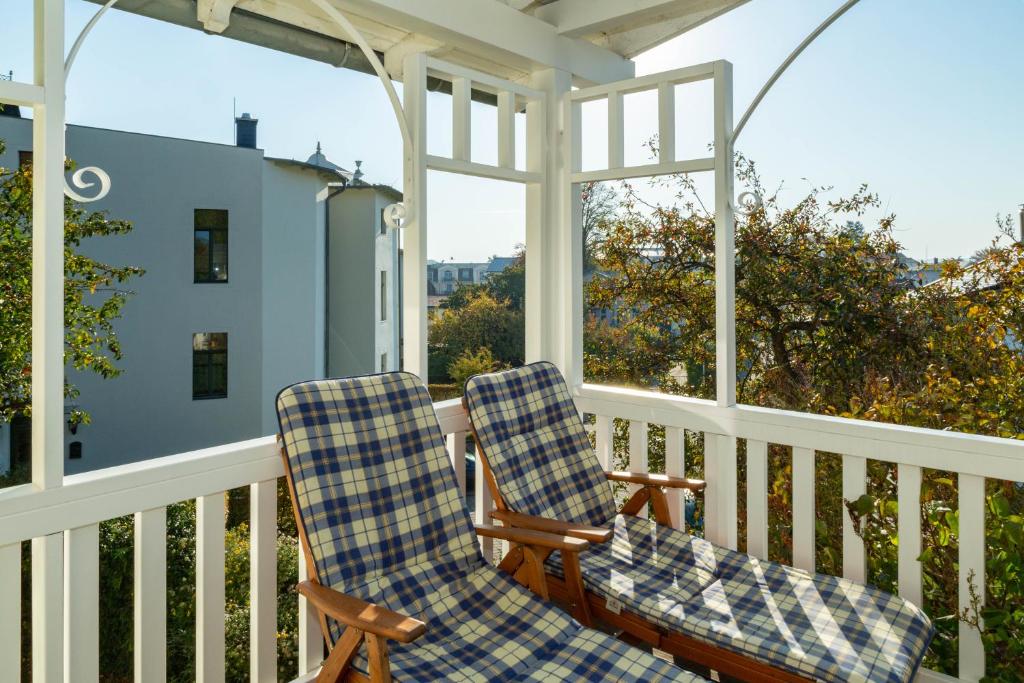Balkón nebo terasa v ubytování Apartments Wald-Residenz Bansin