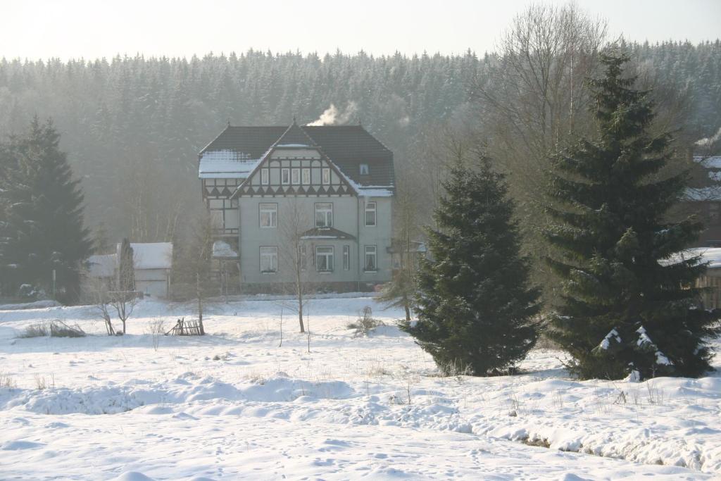 Pension Bodetal v zimě