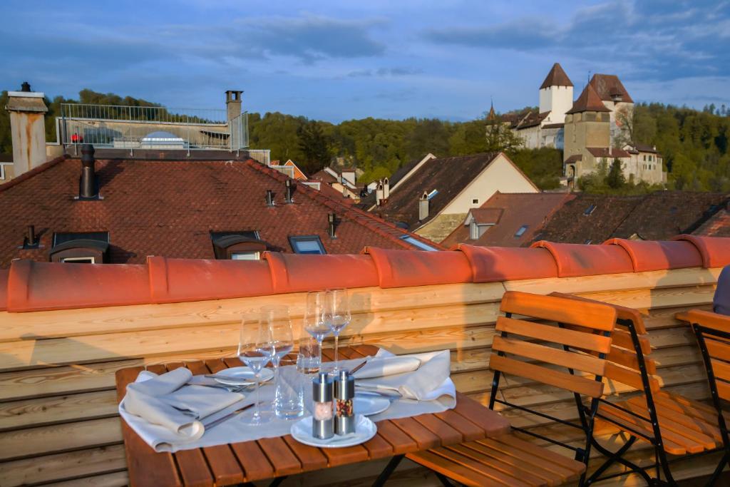 Balkón nebo terasa v ubytování Boutique Hotel - Restaurant Orchidee