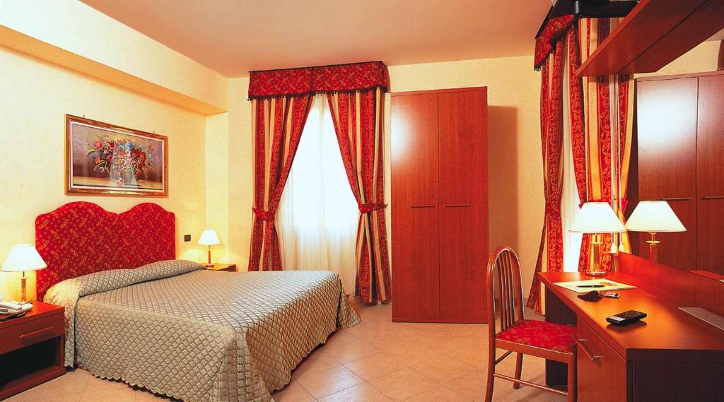 Cama o camas de una habitación en Hotel Stromboli