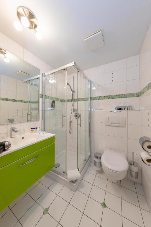 Koupelna v ubytování Hotel Blinkfüer