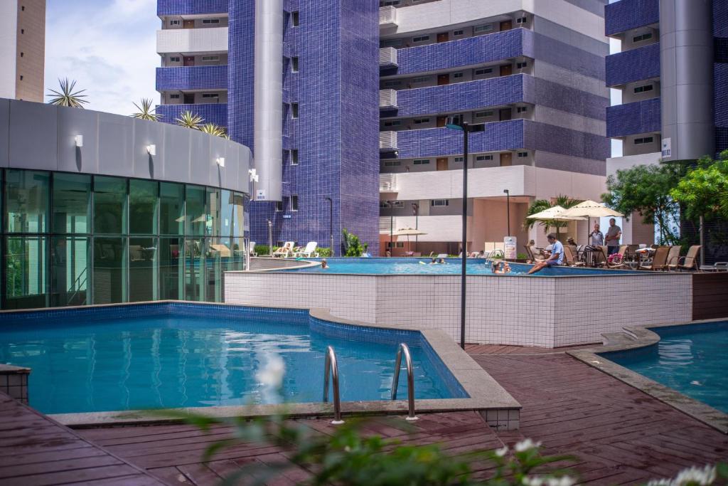  Lindo Flat Beach Class - Varanda com Tela